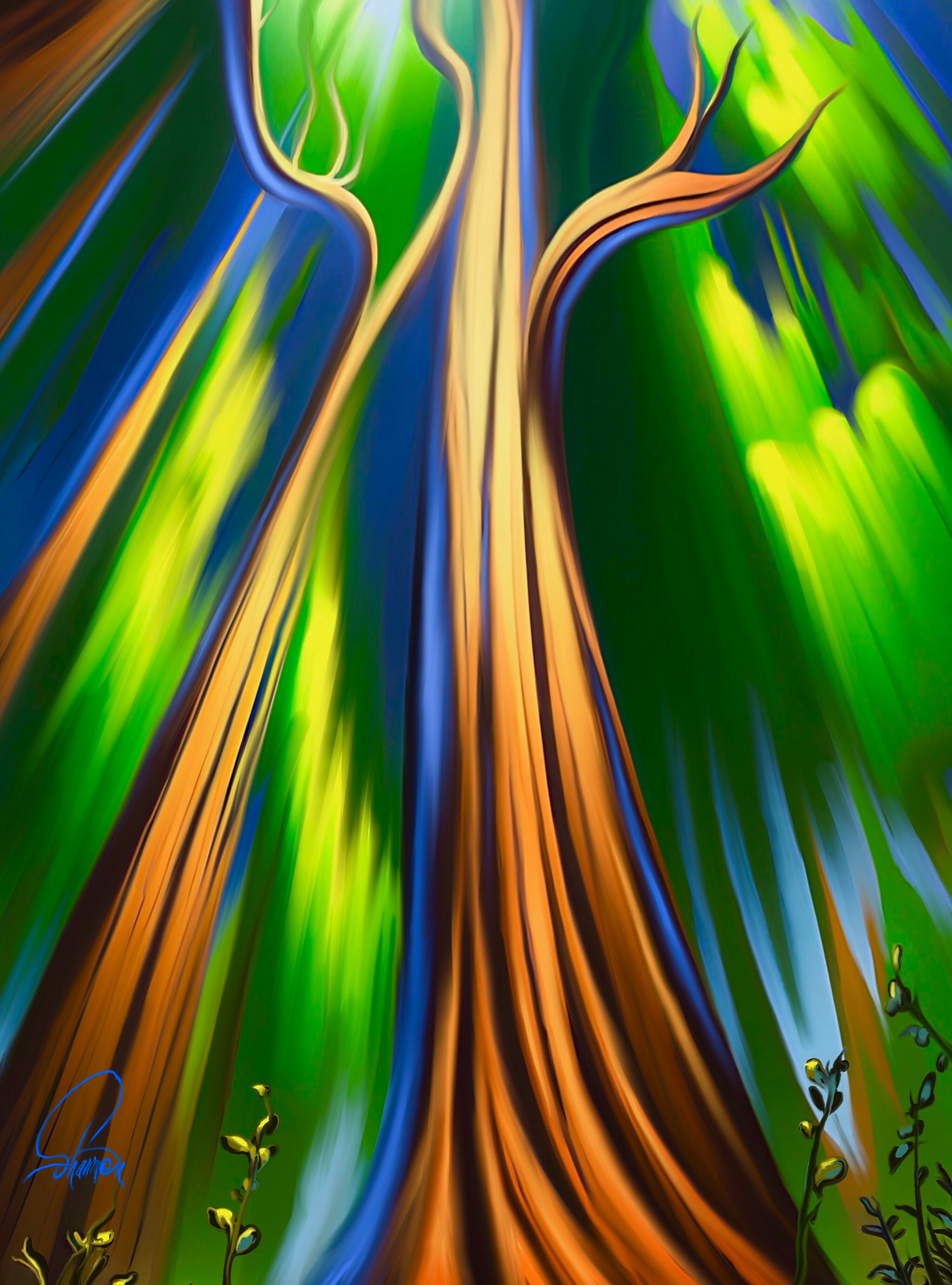 Vibrant Forest Dreams