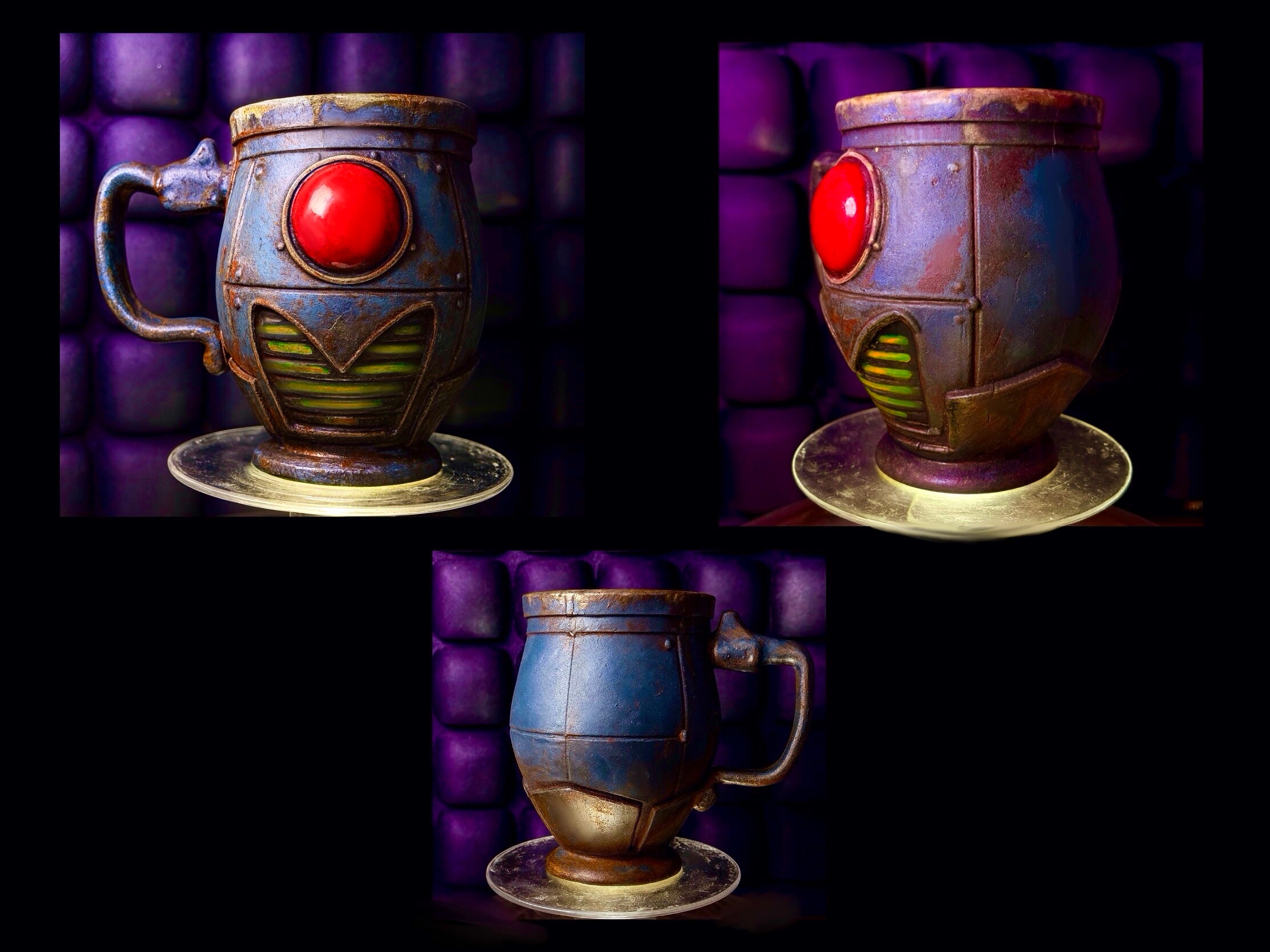 IRON WARDEN JOE™ — The Guardian of the Grind  Handmade Ceramic Collectible Mug | Limited Edition