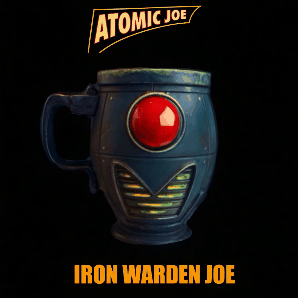 IRON WARDEN JOE™ — The Guardian of the Grind  Handmade Ceramic Collectible Mug | Limited Edition