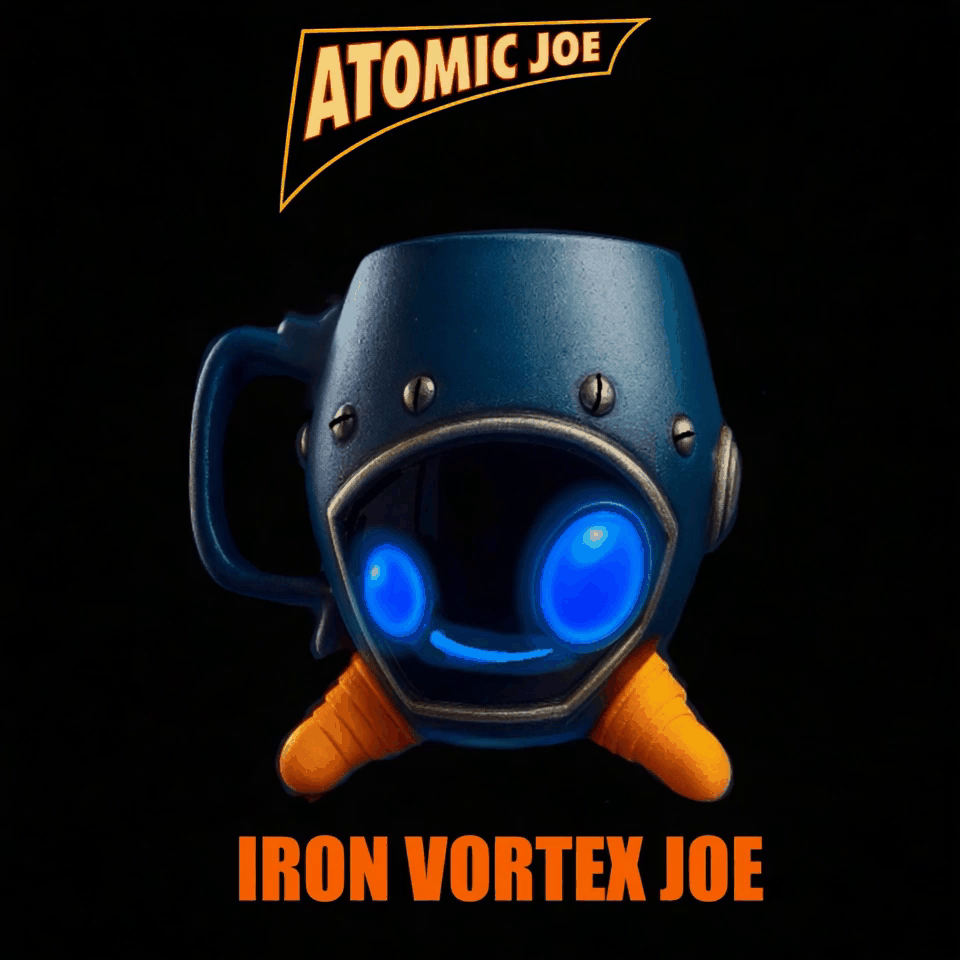 IRON VORTEX JOE™ — The Storm Engine of Zeal  Handmade Ceramic Collectible Mug | Limited Edition