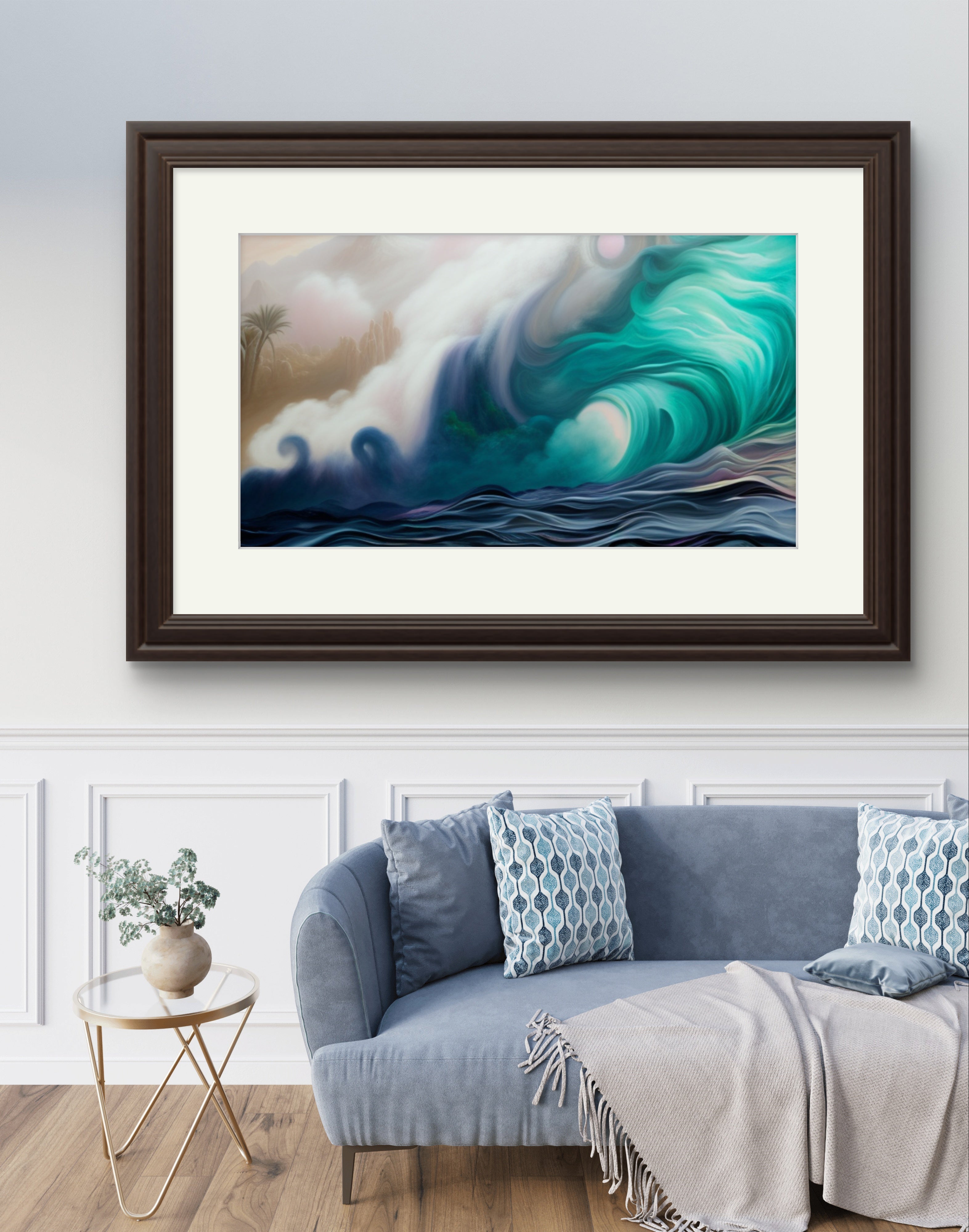 oceans breath in blue